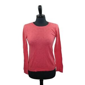 J Crew Cotton Lightweight Knit Top Crew Neck Salmon Pink Cotton S